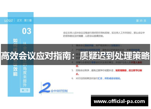 高效会议应对指南：质疑迟到处理策略